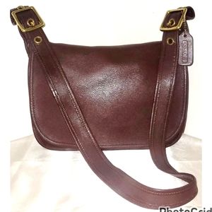 Coach Vintage Patricia's Legacy Brown Leather Classic Flap Crossbo Cross…